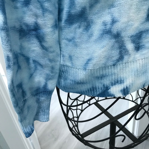 NWT Weatherproof Vintage Blue Tie-dye Hoodie Sweater Sz XS - Picture 5 of 8